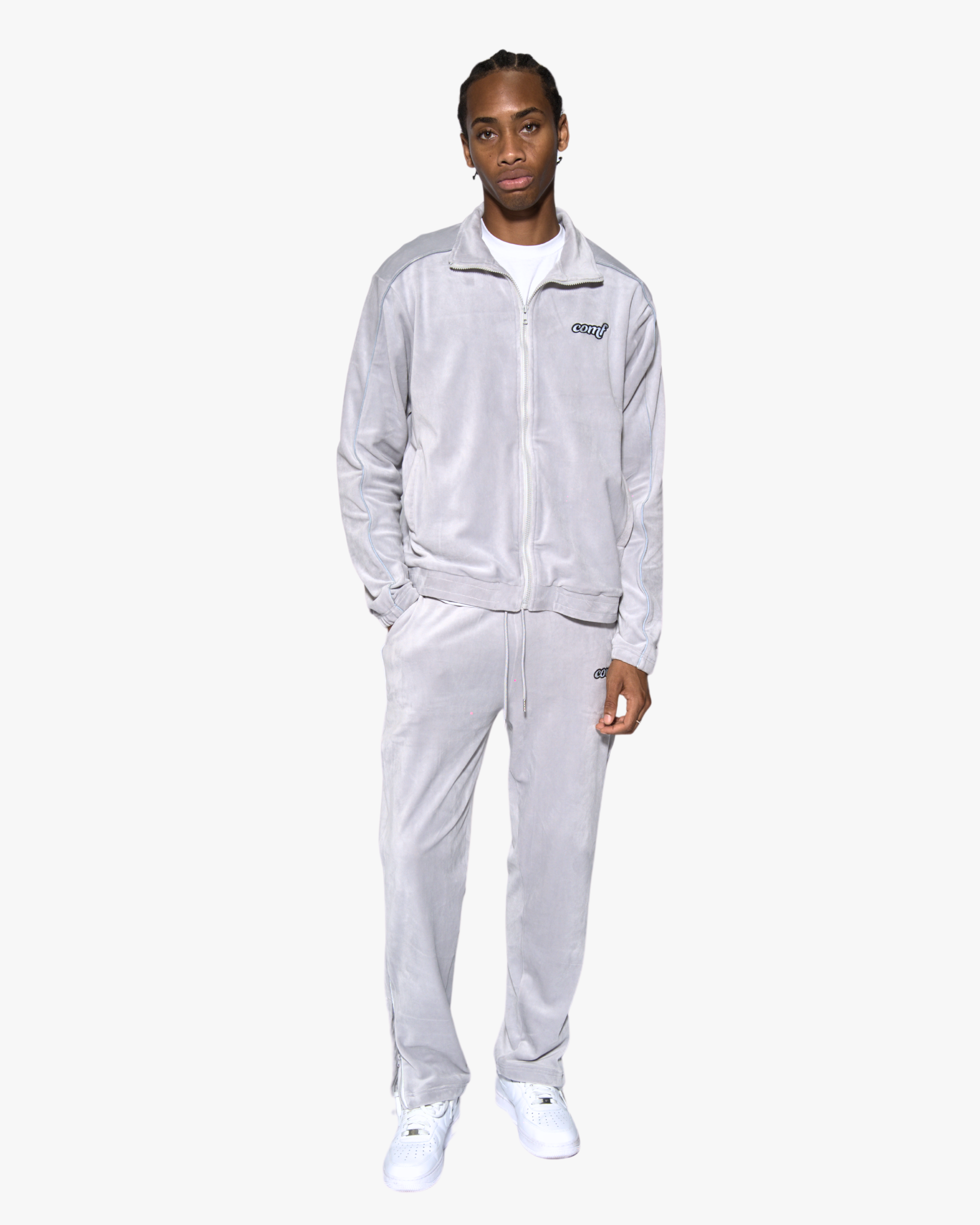 The Comf Velour Jacket "Silver Surfer"
