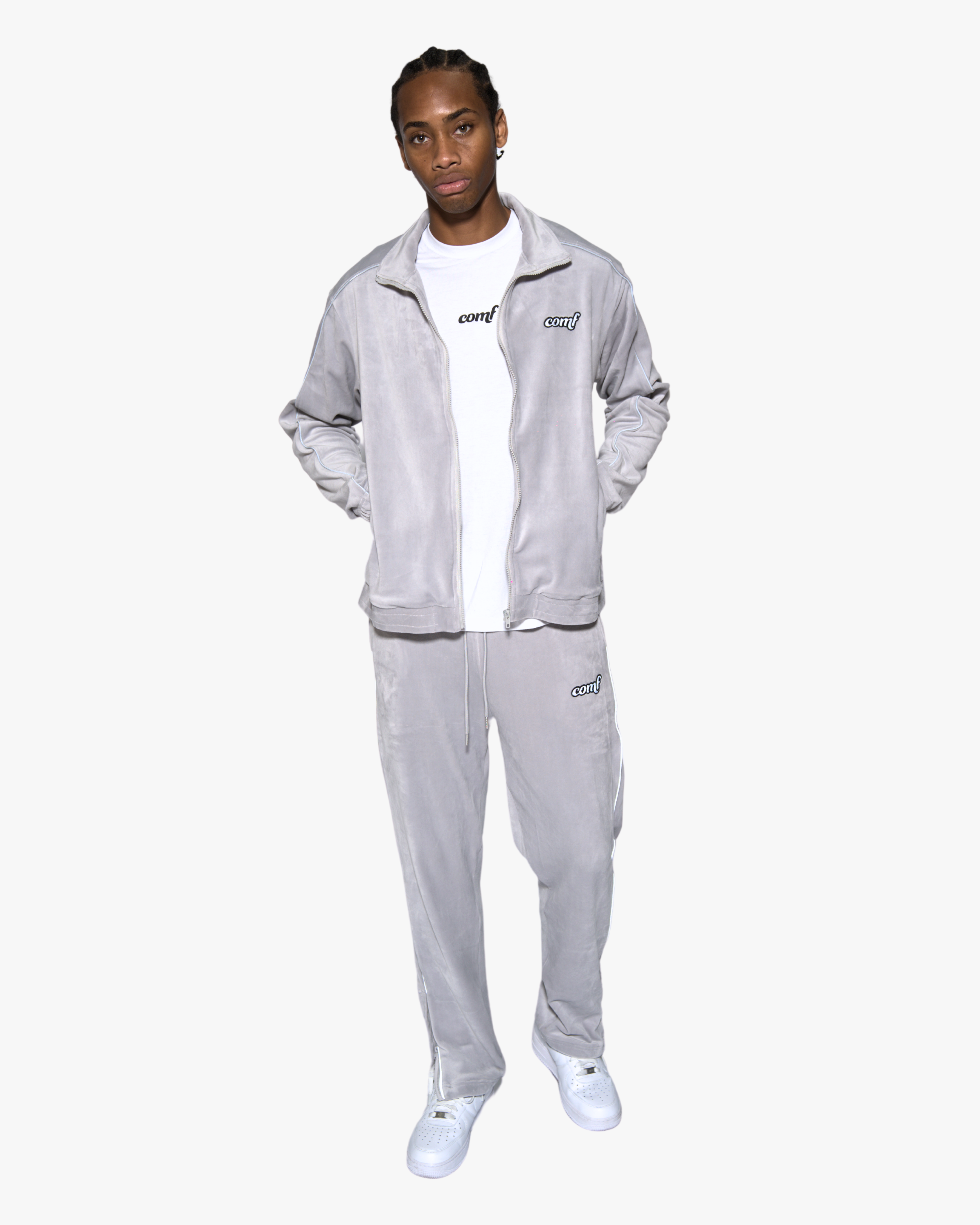 The Comf Velour Jacket "Silver Surfer"