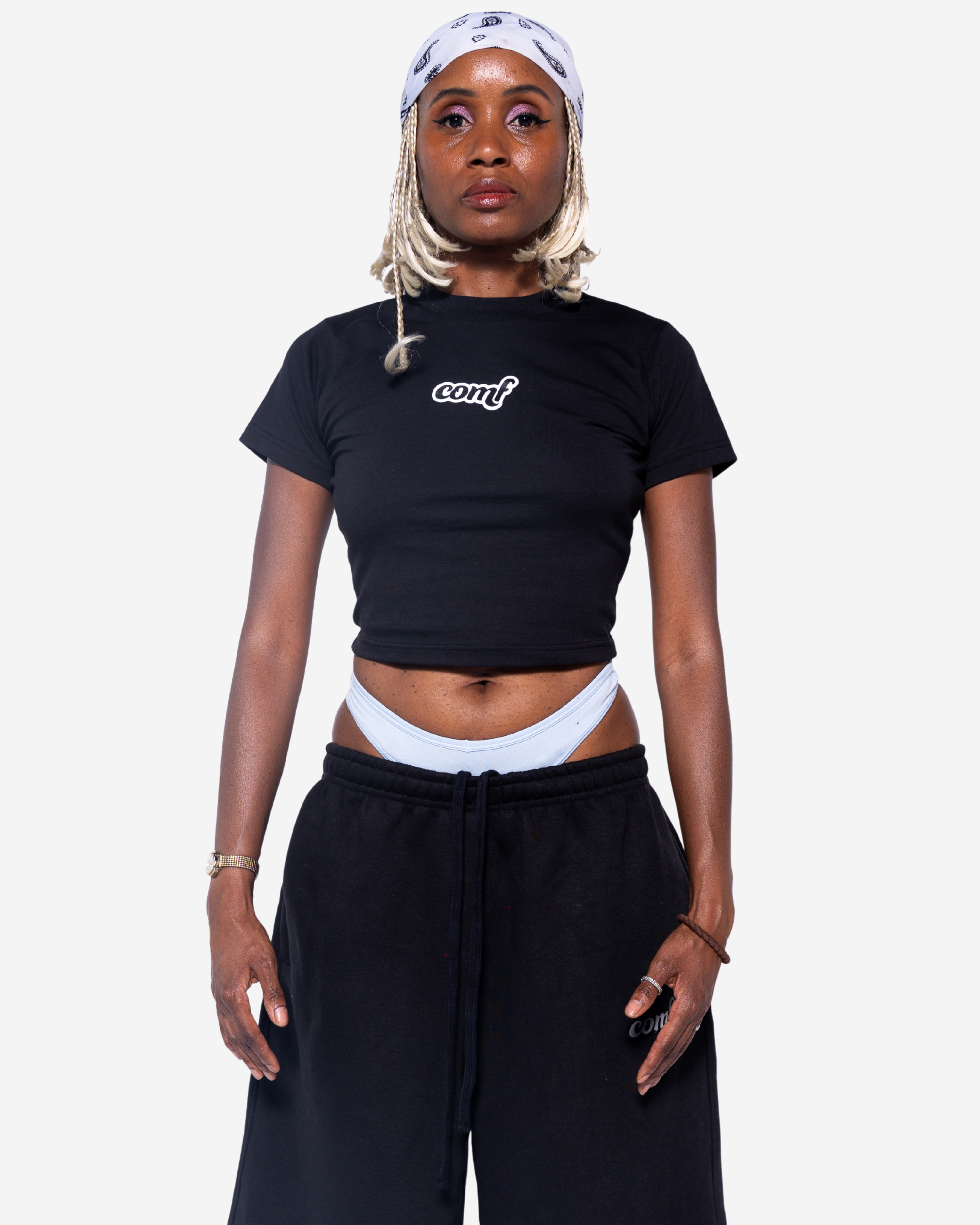 The Comf Women's Baby Tee "Black"