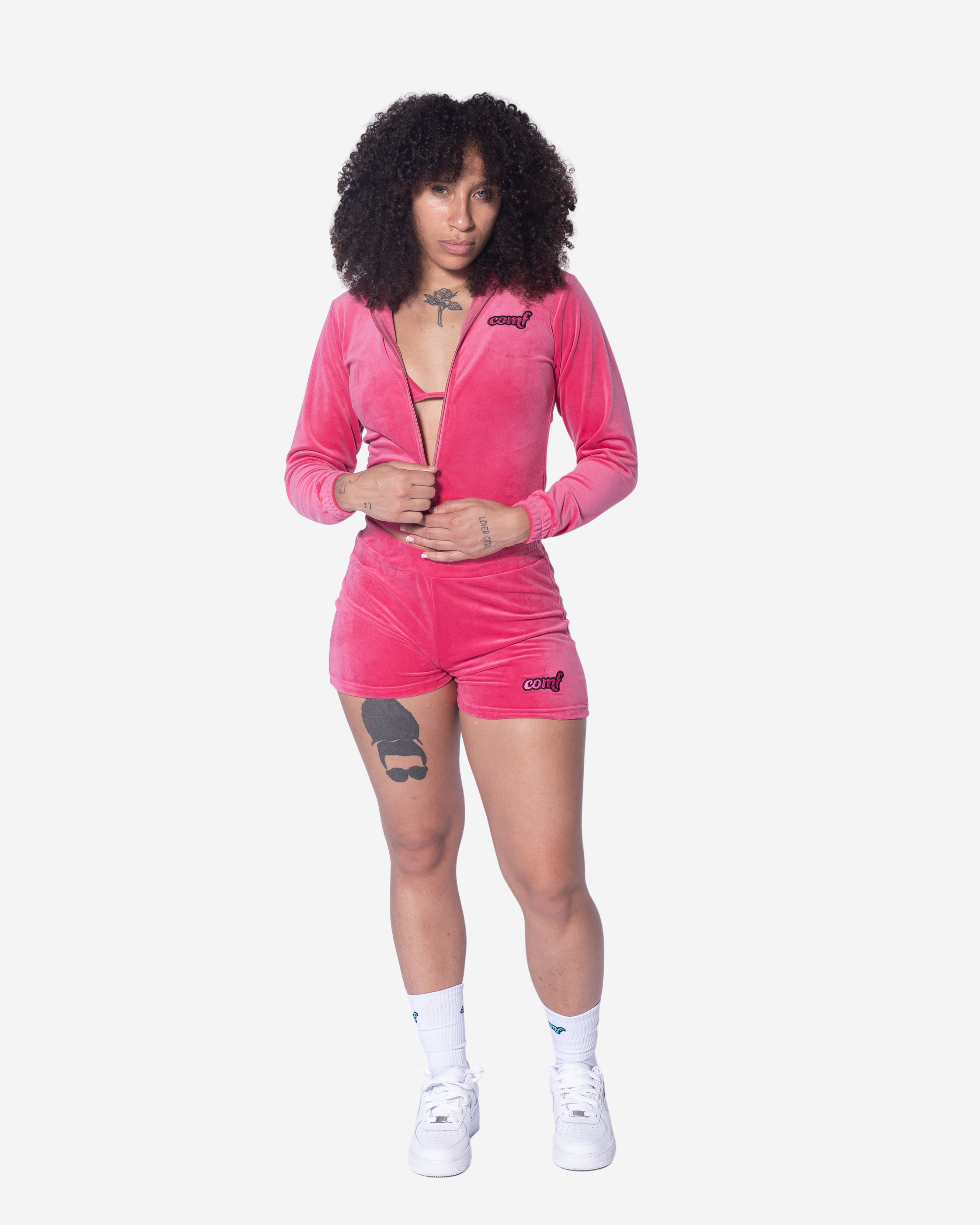 The Comf Women's Velour Set "Pink" PREORDER