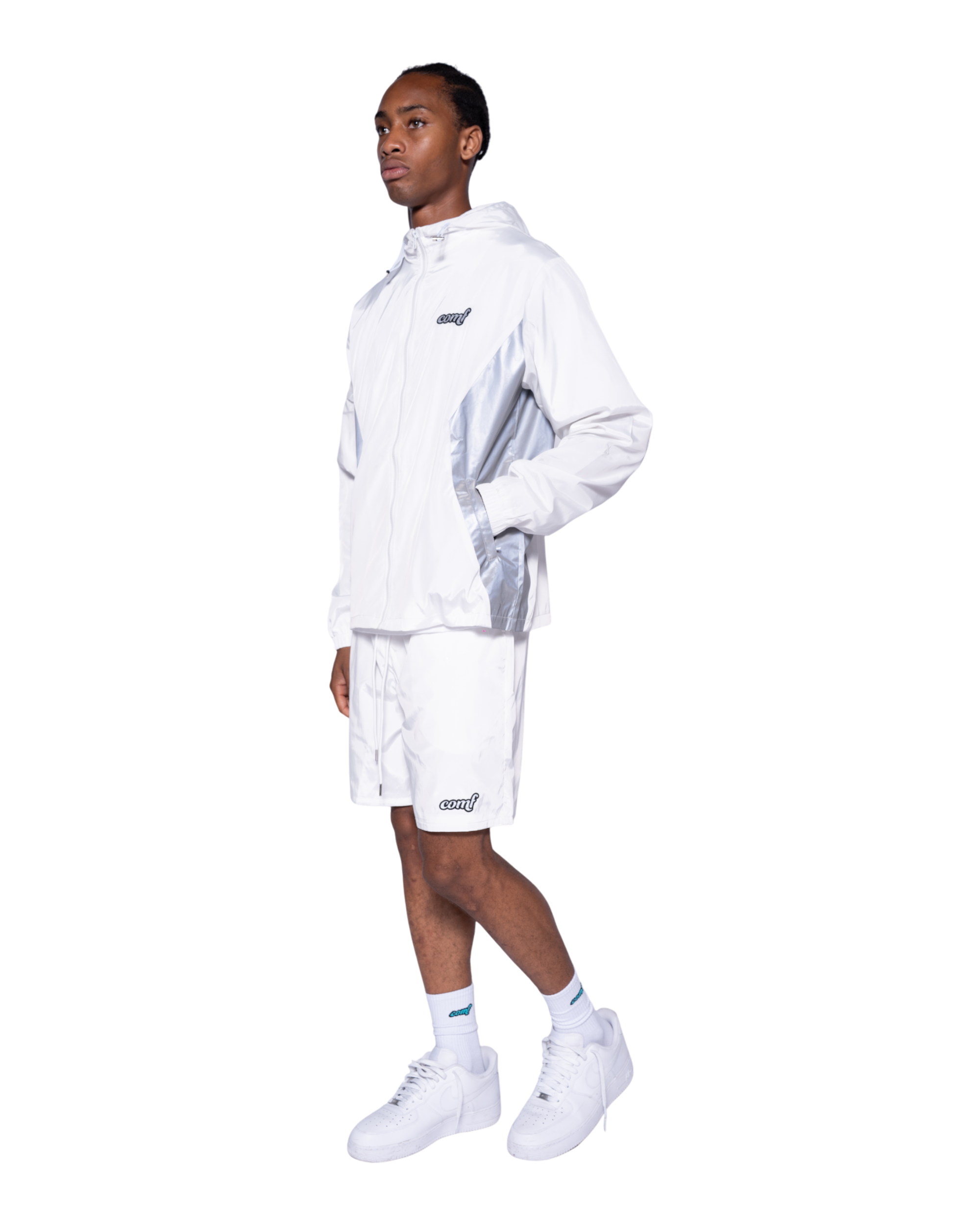 The Comf Nylon Shorts "White"