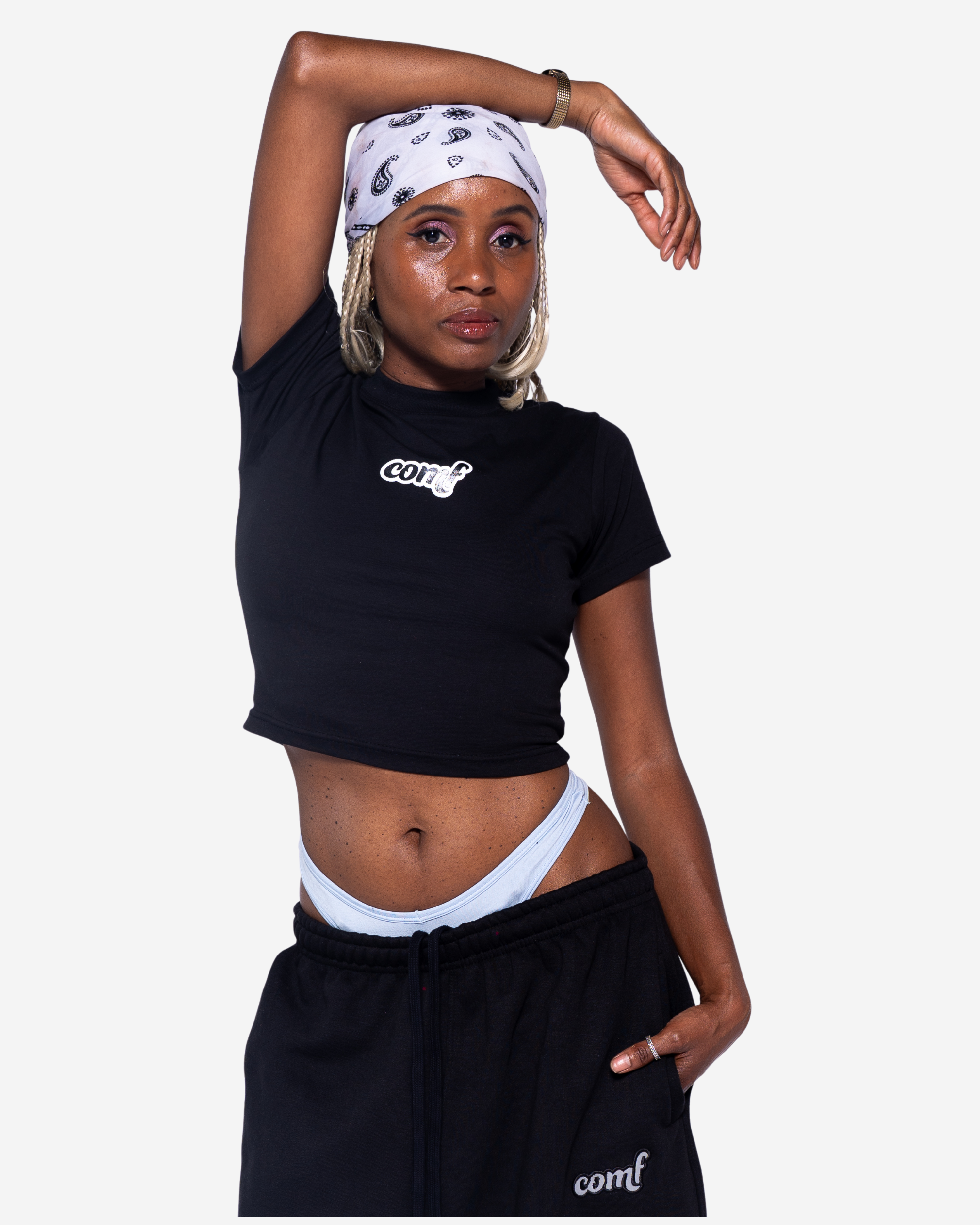 The Comf Women's Baby Tee "Black"