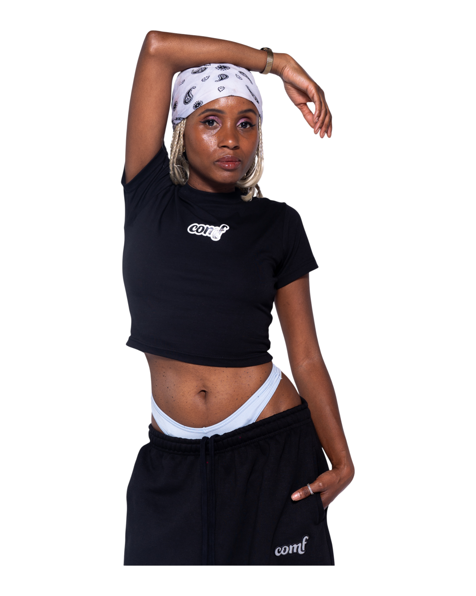The Comf Women's Baby Tee "Black"
