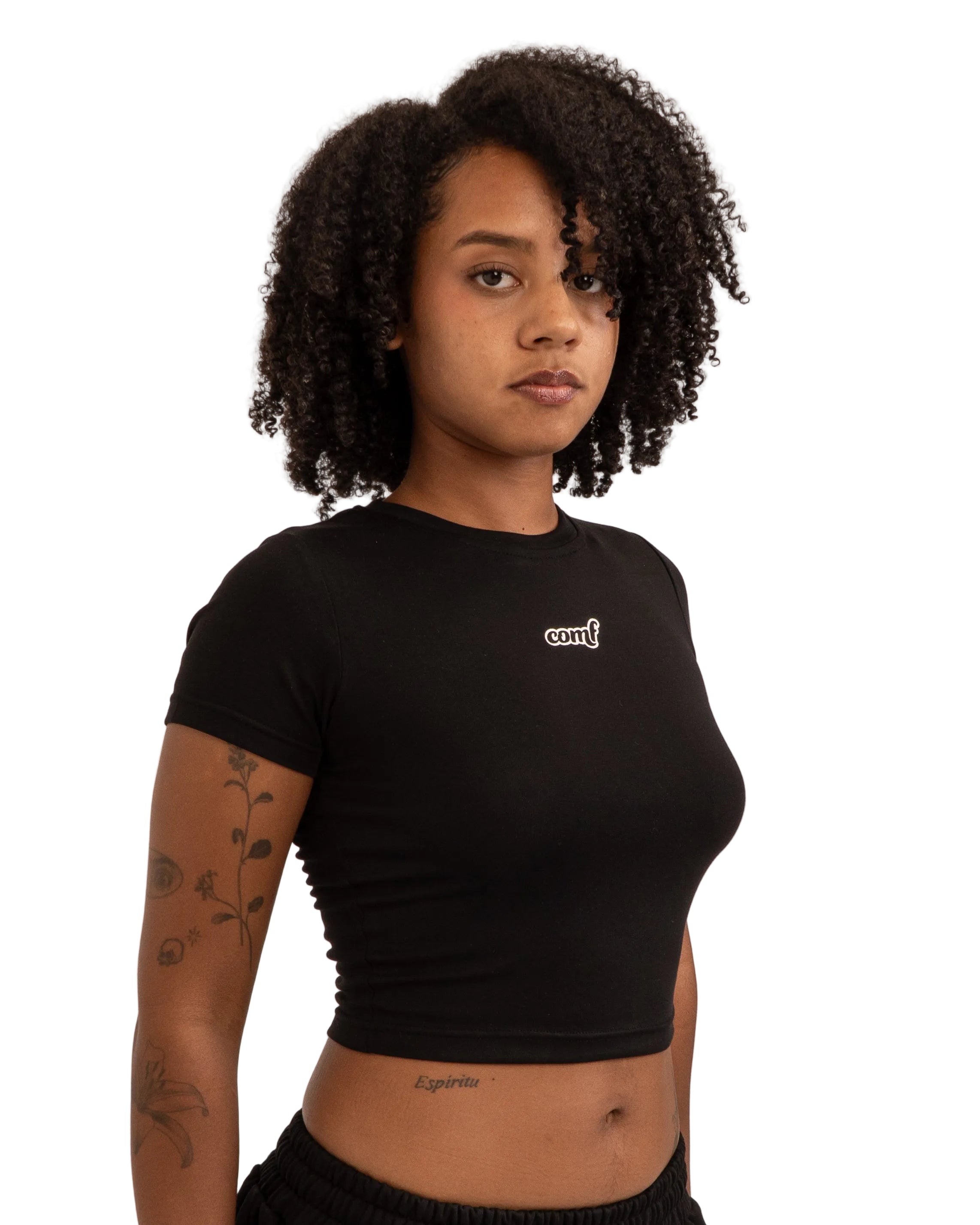 The Comf Baby Tee "Black"