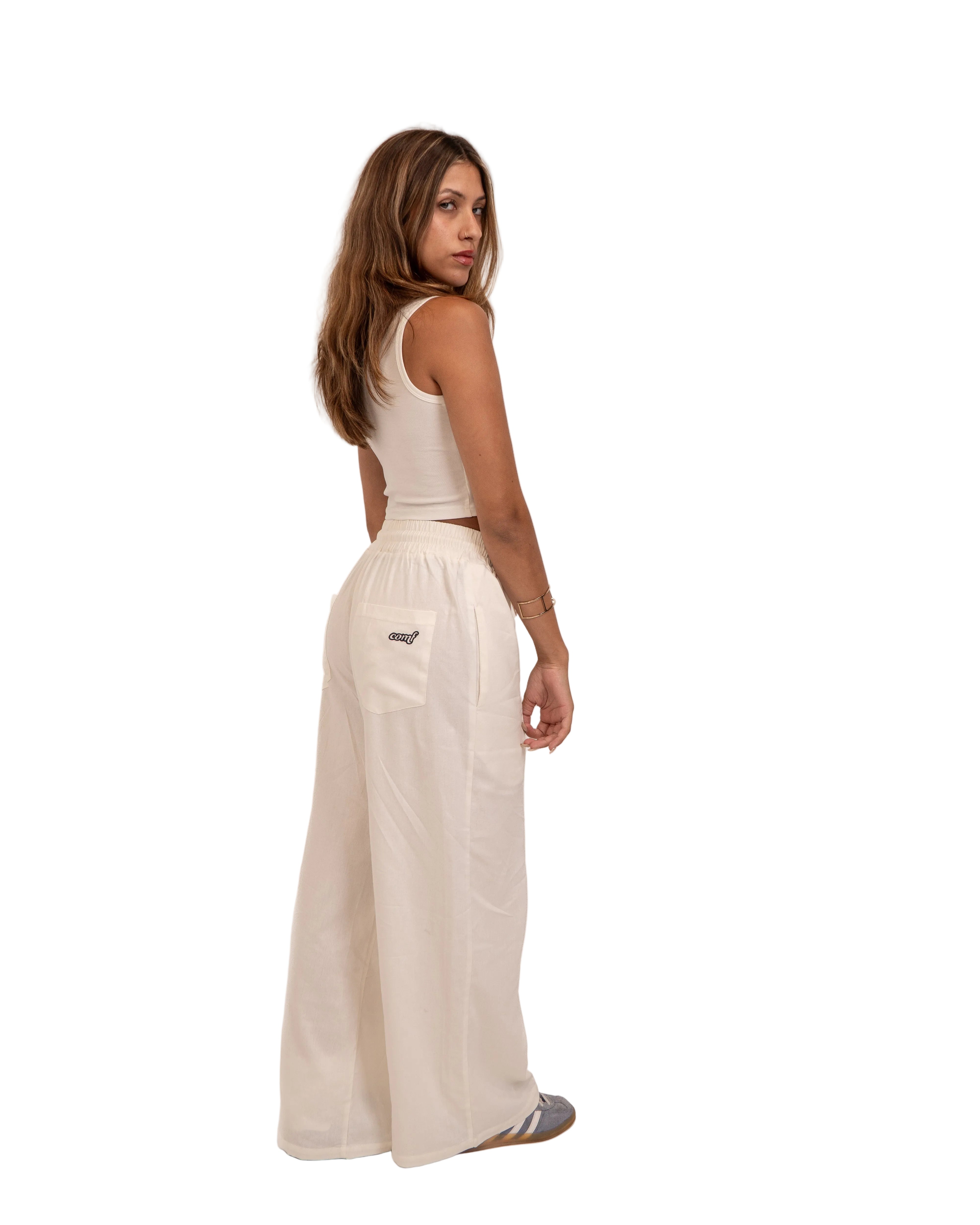 The Comf Women Flow Pants "Ivory"