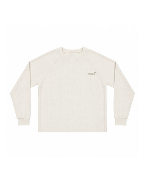 The Comf Waffle Long Sleeve "Cream"