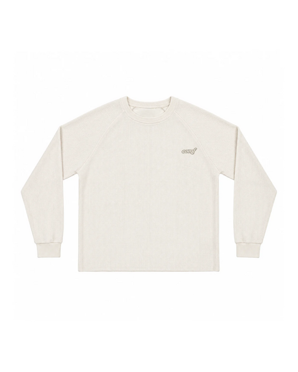 The Comf Waffle Long Sleeve "Cream"
