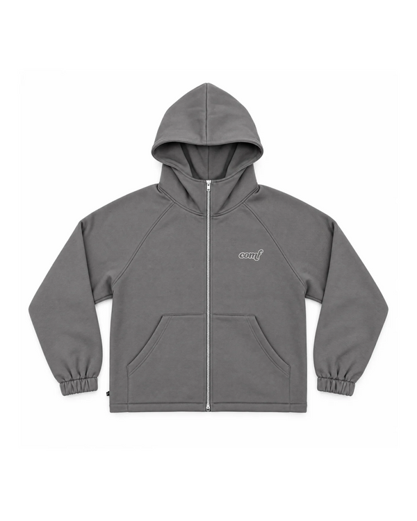 The Comf Zip Up Hoodie "Smoke Gray" Mens