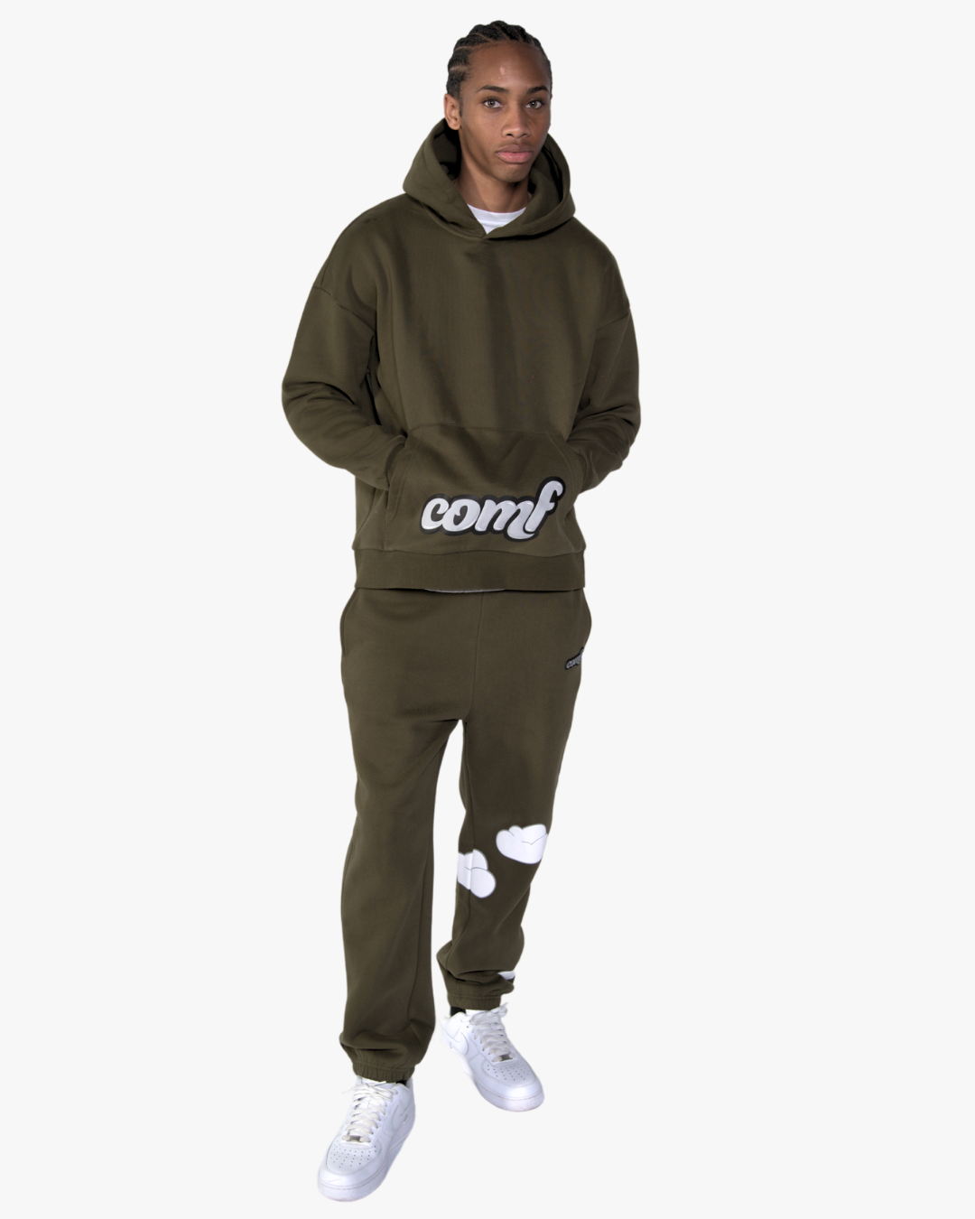 The Comf Cloud Hoodie "Olive"